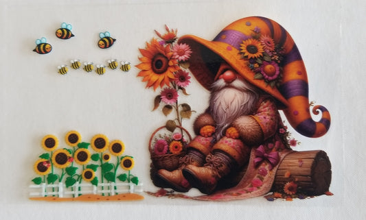 VDTFDW- Credit Card Wraps | Gnomes w/ Sunflowers
