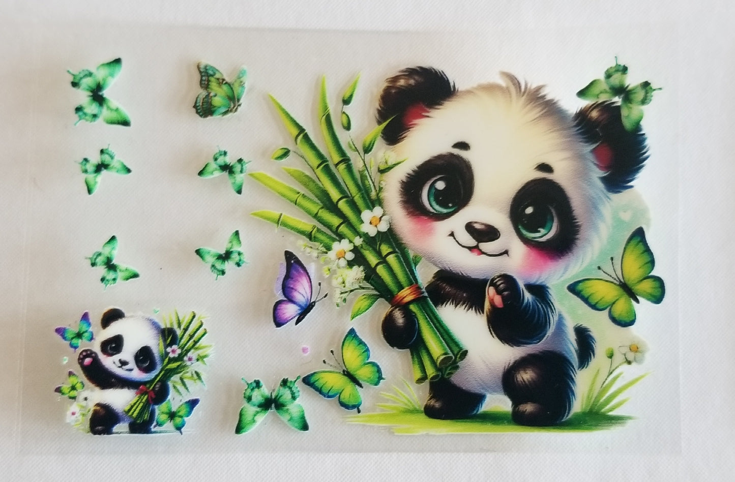 VDTFDW- Credit Card Wraps | Panda w/ Butterflies