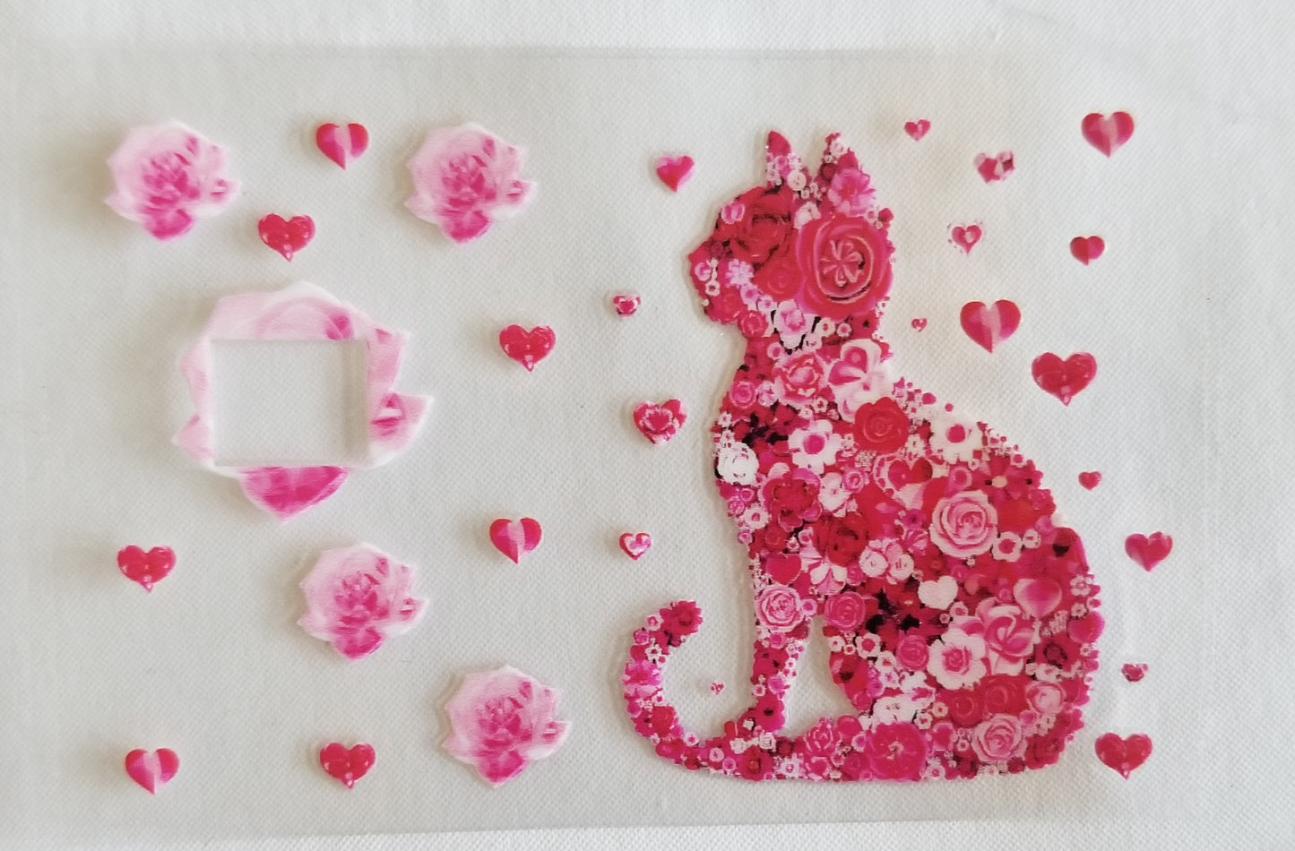 VDTFDW- Credit Card Wraps | Floral Cat