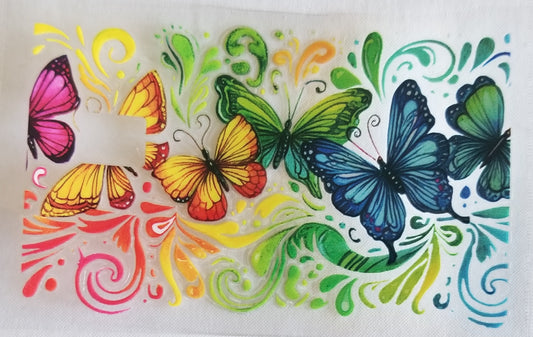 VDTFDW- Credit Card Wraps | Rainbow Butterflies