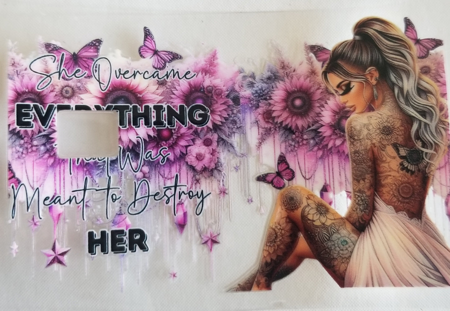 VDTFDW- Credit Card Wraps | She Over Came Everything
