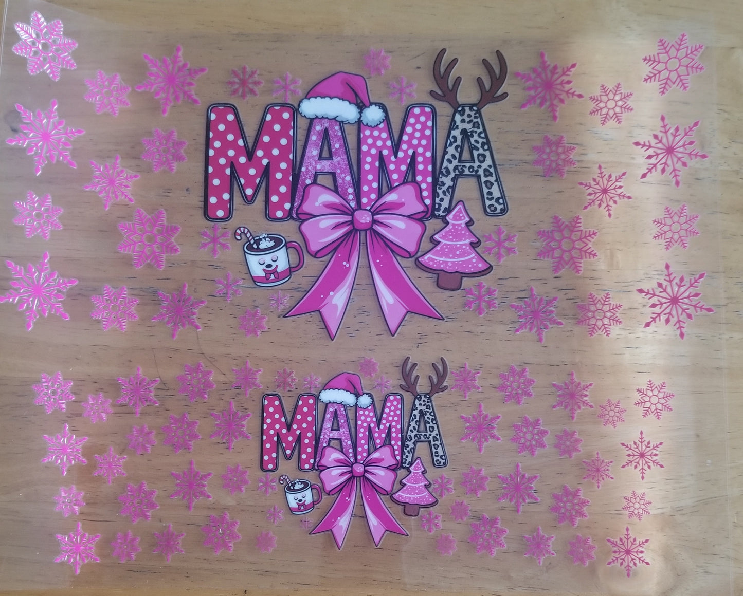 VDTFDW- 40 Oz UVDTF Wraps | Christmas Mama