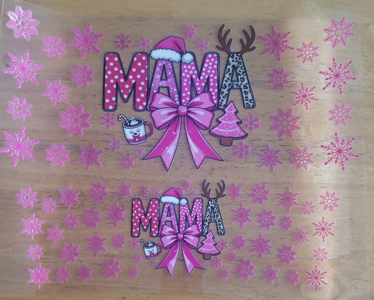 VDTFDW- 40 Oz UVDTF Wraps | Christmas Mama