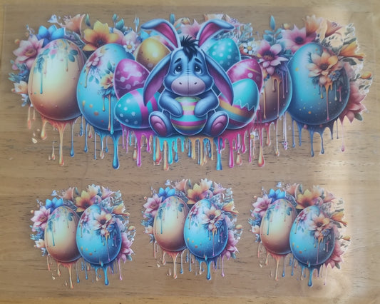 VDTFDW- 40 Oz UVDTF Wraps | Easter Eeyore