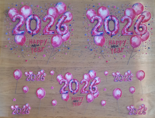 VDTFDW- 40 Oz UVDTF Wraps | Happy New Year 2026