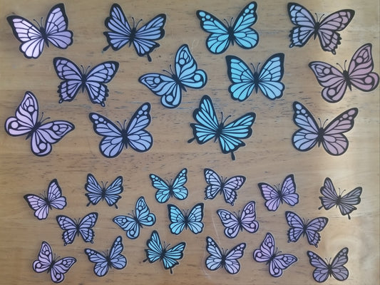 VDTFDW- 40 Oz UVDTF Wraps | Butterflies