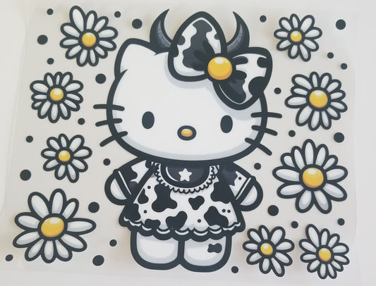 VDTFDW- 20 Oz UVDTF Wraps | Hello Kitty (Cow)