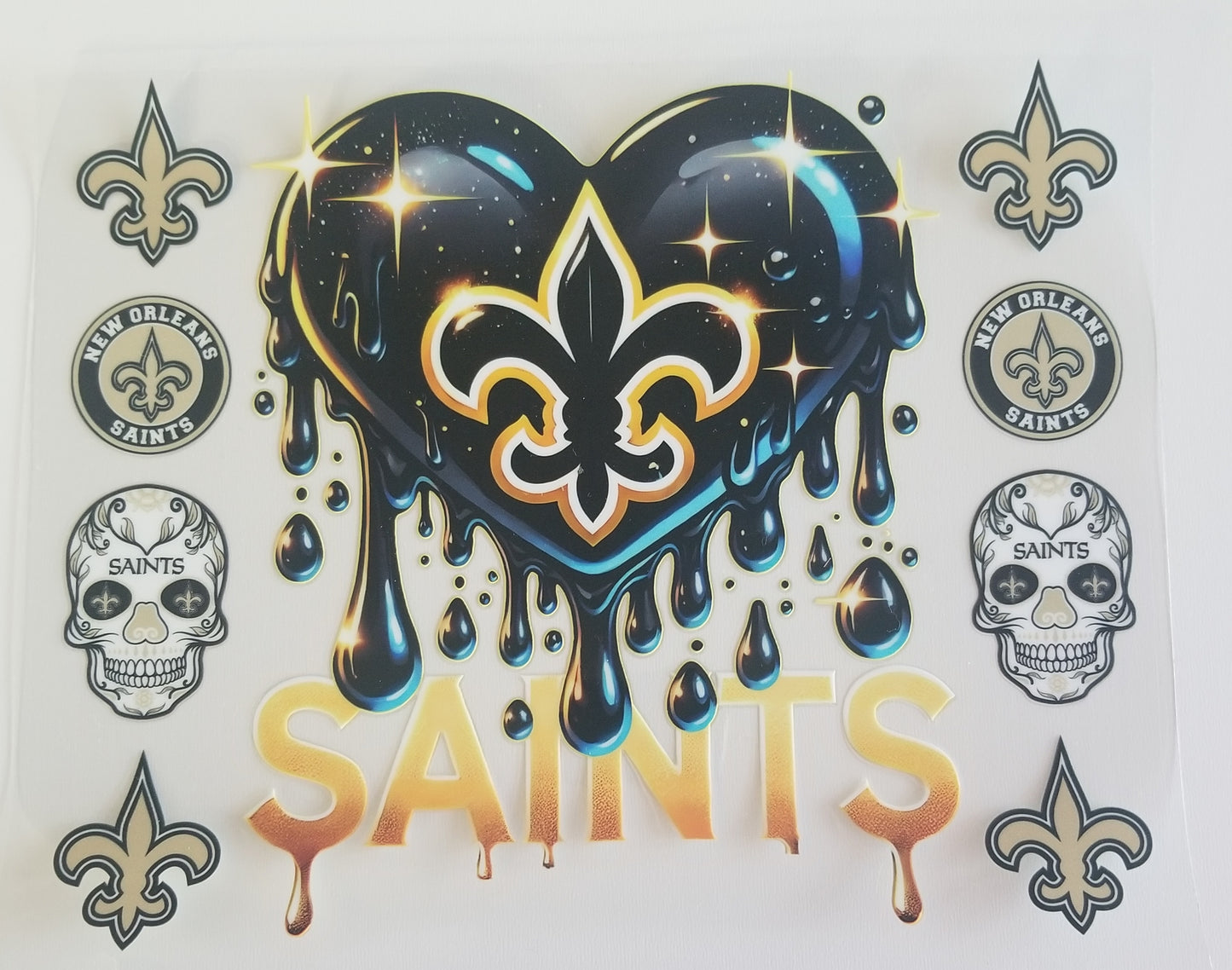 VDTFDW- 20 Oz UVDTF Wraps | New Orleans Saints