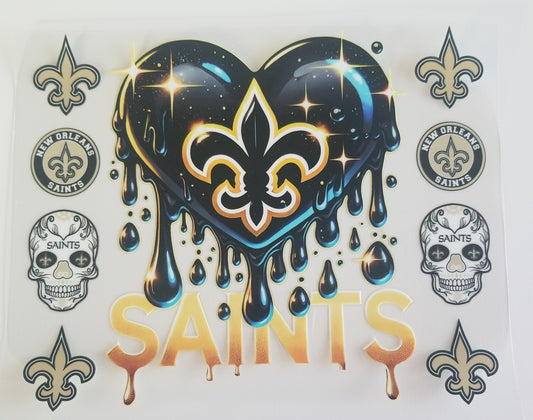 VDTFDW- 20 Oz UVDTF Wraps | New Orleans Saints