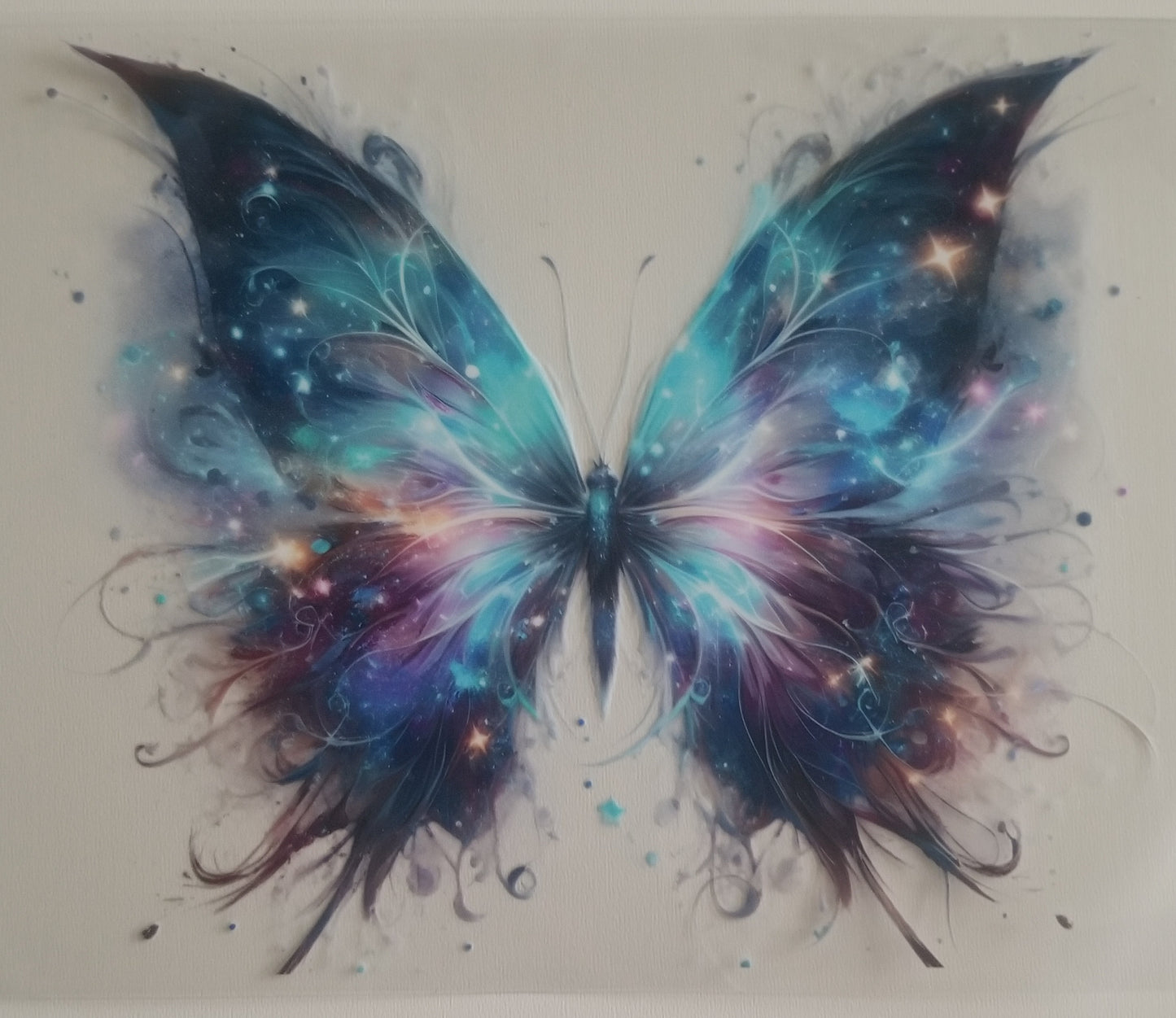 VDTFDW- 20 Oz UVDTF Wraps | Blue, Pink and Purple Butterfly