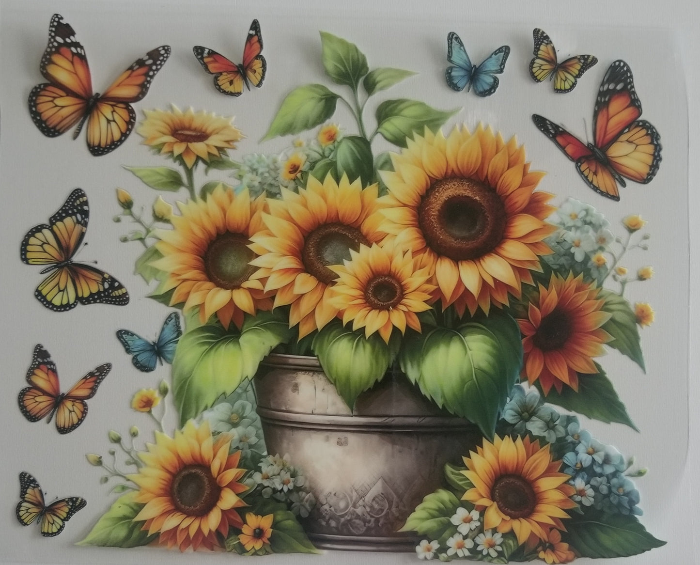 VDTFDW- 20 Oz UVDTF Wraps | Butterflies and Sunflowers