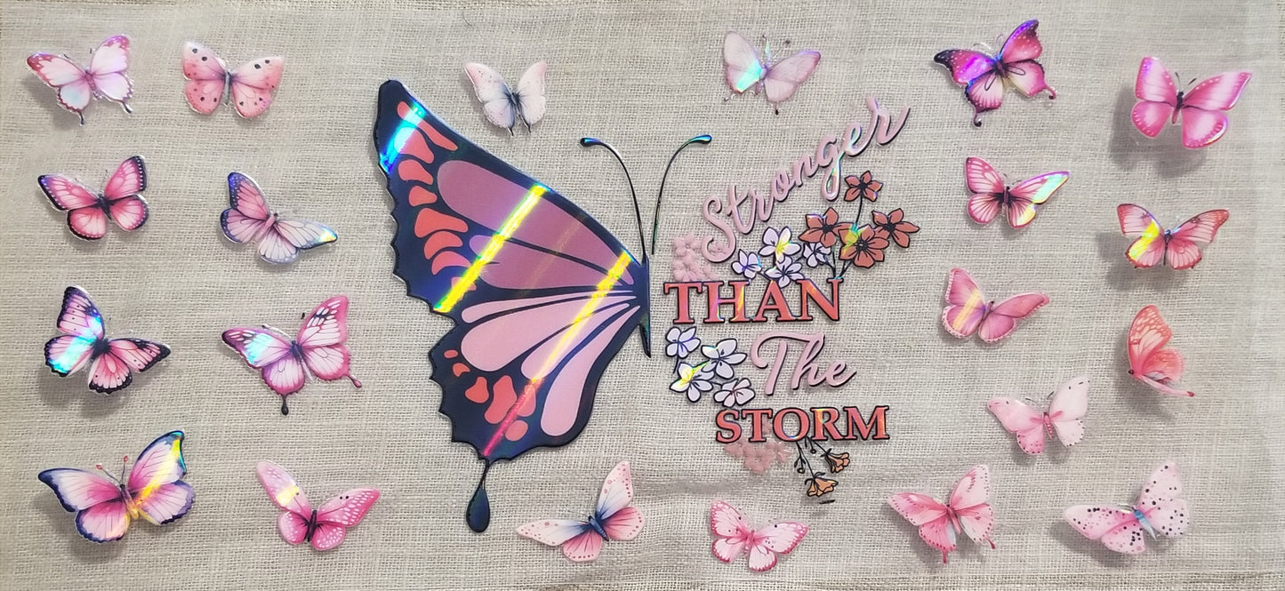 VDTFDW- Holographic  Stronger Than the Storm | 16oz Cupwrap