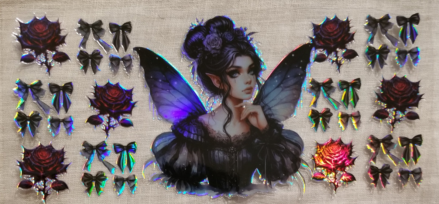VDTFDW- Holographic Lady Fairy | 16oz Cupwrap