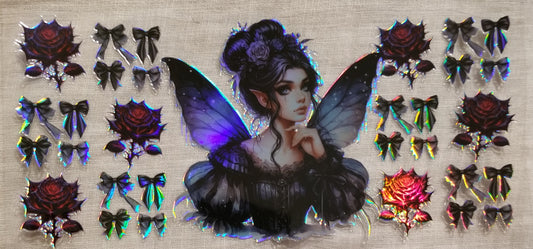 VDTFDW- Holographic Lady Fairy | 16oz Cupwrap