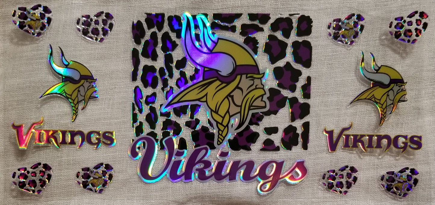 VDTFDW- Holographic Vikings | 16oz Cupwrap