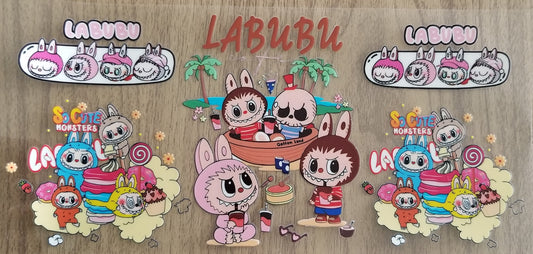 VDTFDW- Children’s Cartoon Labubu 28 | UVDTF Cupwrap