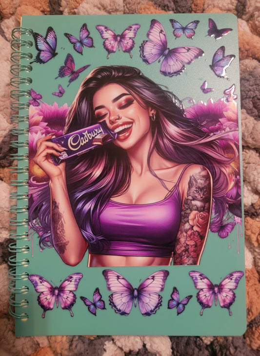 Unique A5 Spiral Notebook- Cadbury Girl