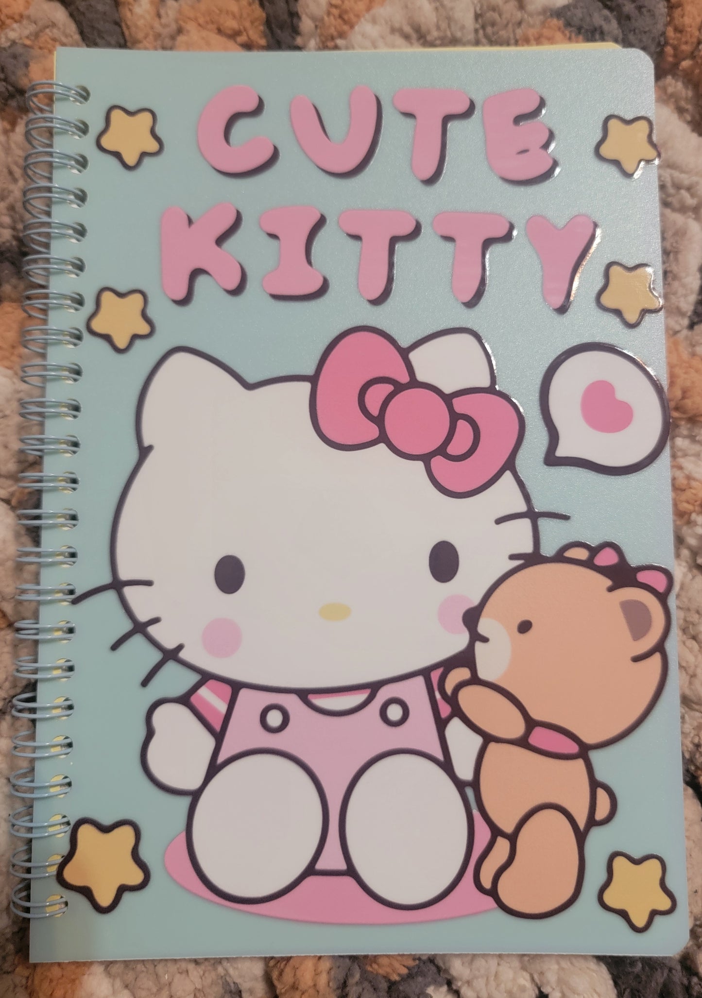 Unique A5 Spiral Notebook- Cute Kitty Hello Kitty