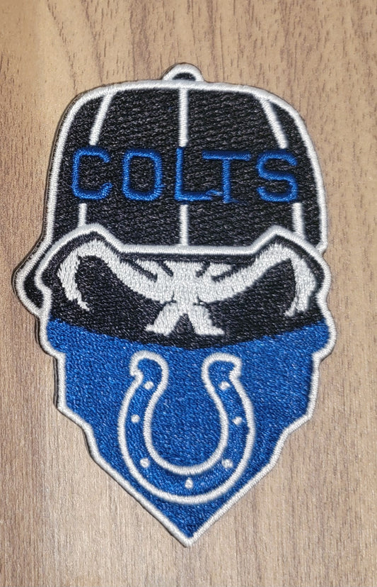 VDTFDW- Iron On Hat Patch- NFL- Colts 3