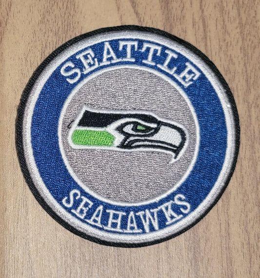 VDTFDW- Iron On Hat Patch- NFL- Seattle Seahawks 1