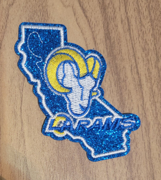 VDTFDW- Iron On Hat Patch- NFL- LA Rams 1