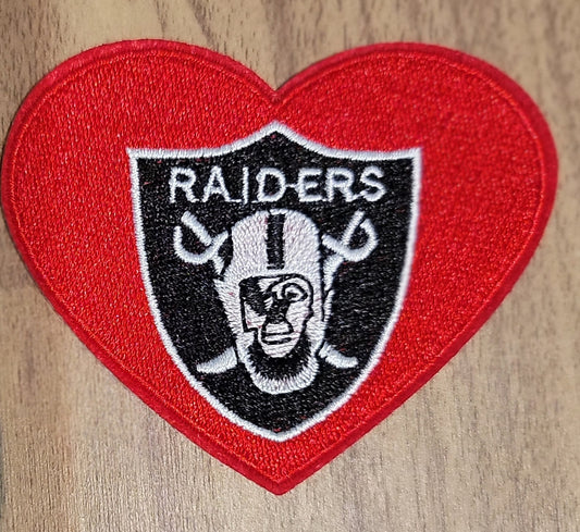 VDTFDW- Iron On Hat Patch- NFL- Raiders 1