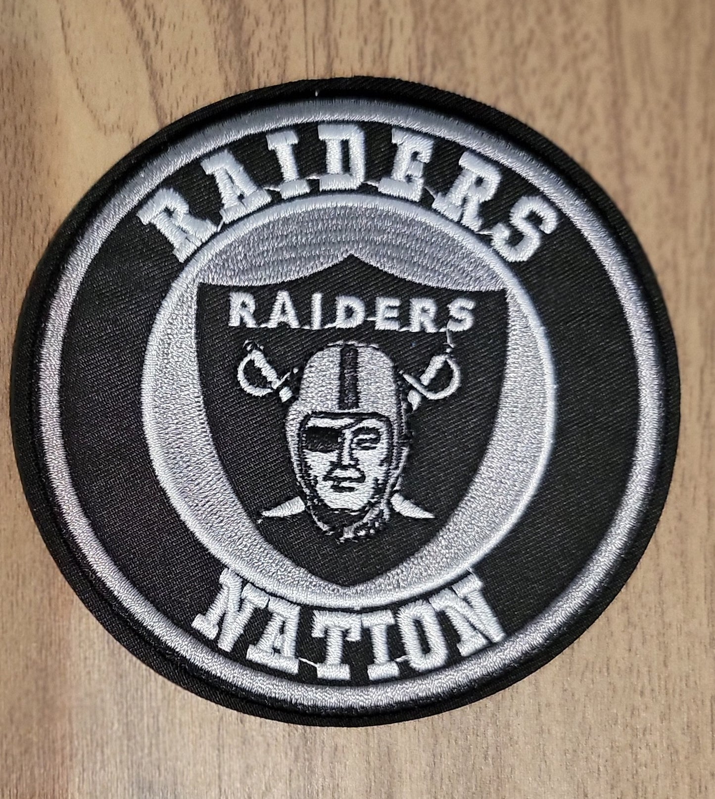 VDTFDW- Iron On Hat Patch- NFL- Raiders 2