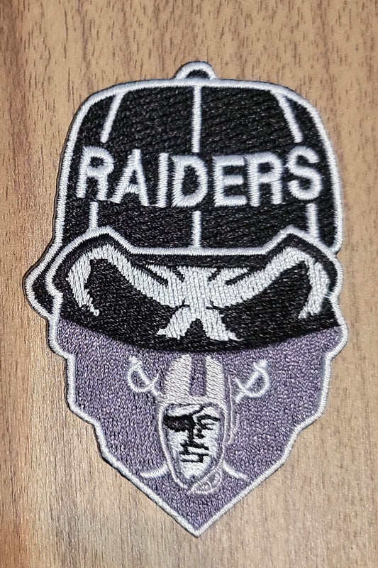 VDTFDW- Iron On Hat Patch- NFL- Raiders 8