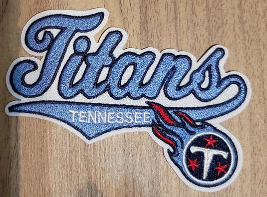 VDTFDW- Iron On Hat Patch- NFL- Tennessee Titans 2