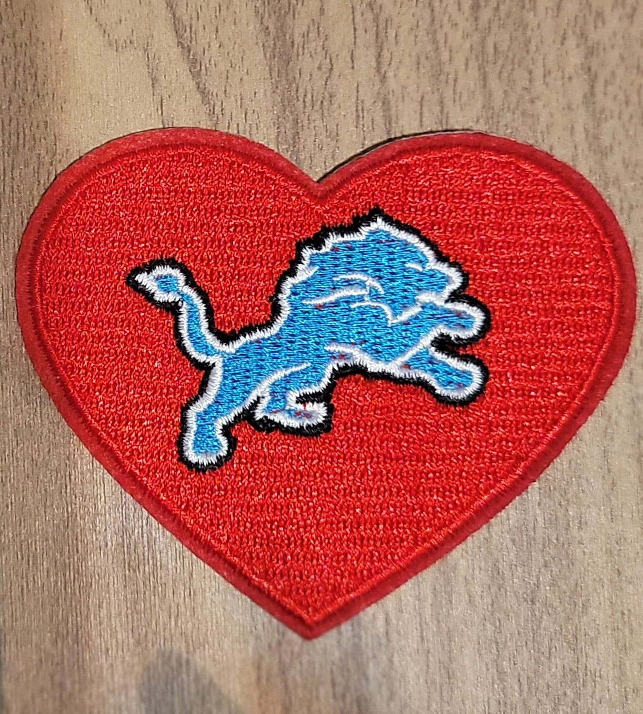 VDTFDW- Iron On Hat Patch- NFL- Lions 3
