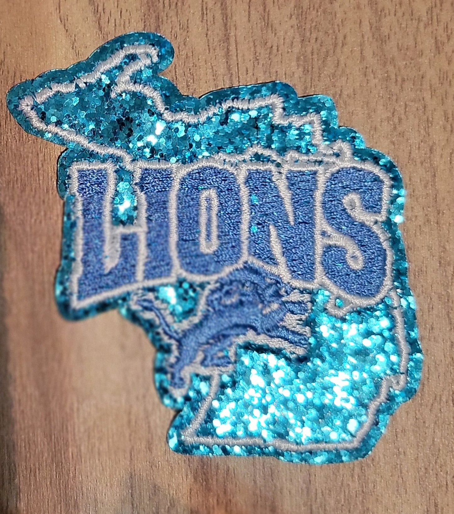 VDTFDW- Iron On Hat Patch- NFL- Lions 7