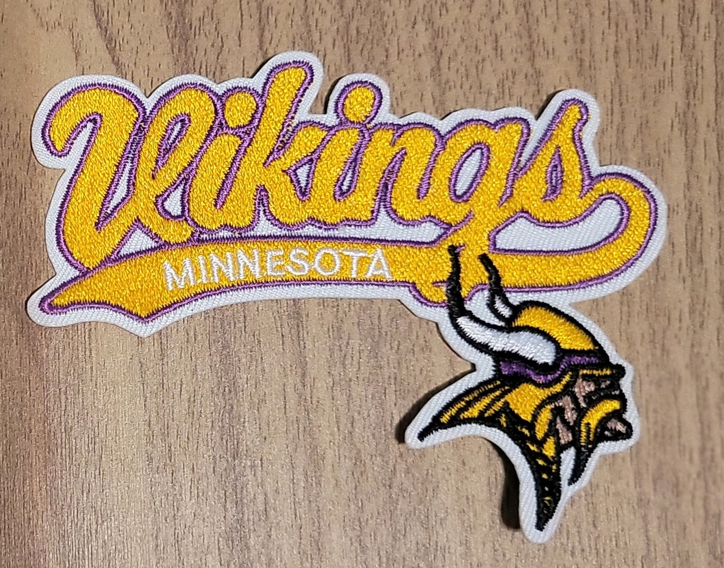 VDTFDW- Iron On Hat Patch- NFL- Vikings 1