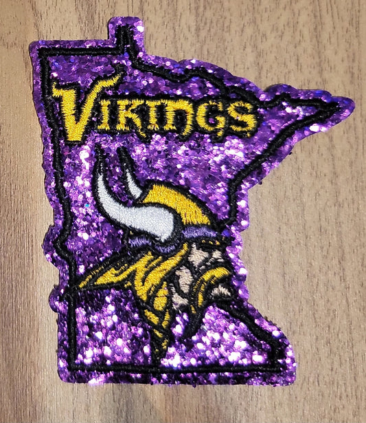 VDTFDW- Iron On Hat Patch- NFL- Vikings 4