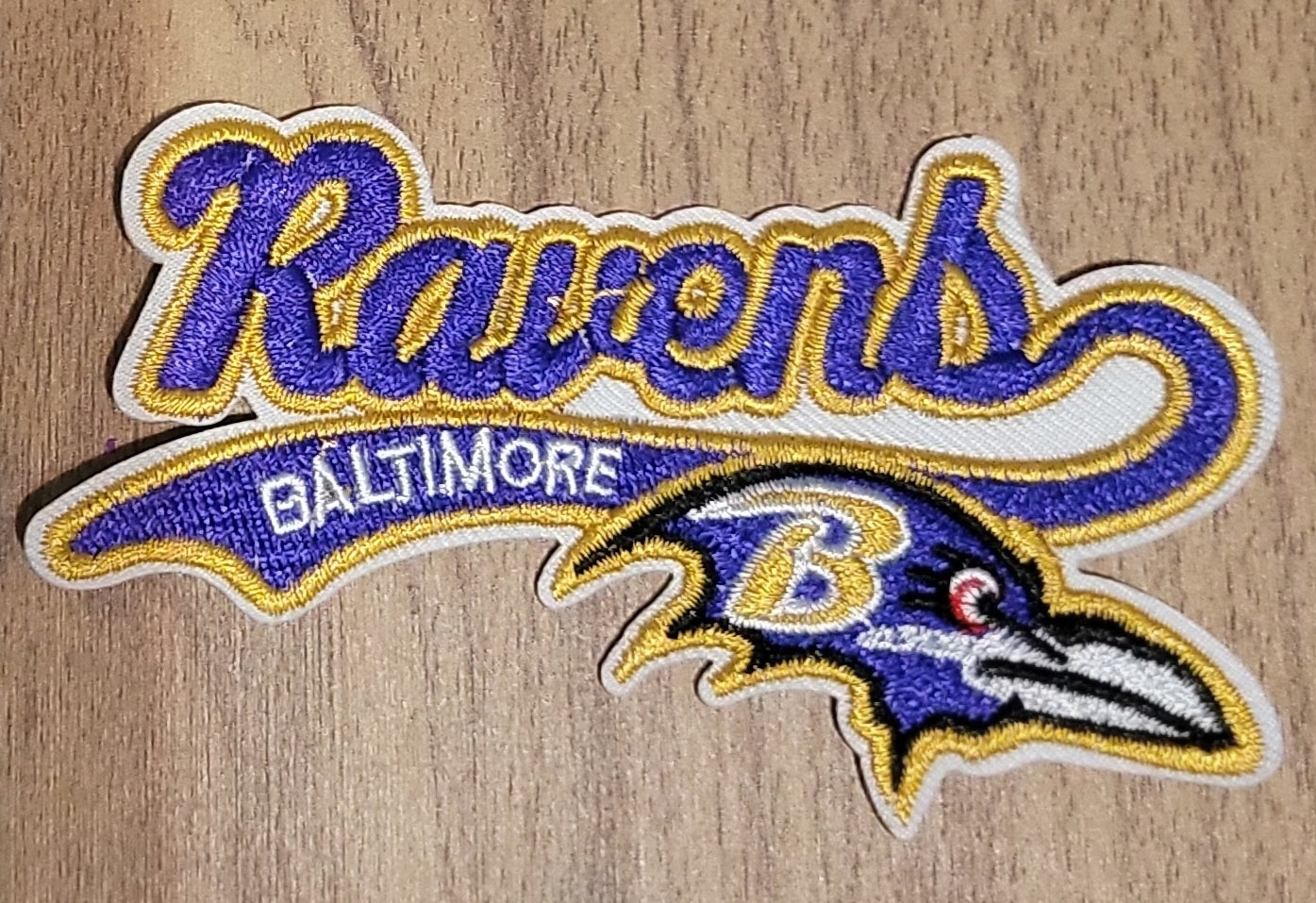 VDTFDW- Iron On Hat Patch- NFL- Baltimore Ravens 2