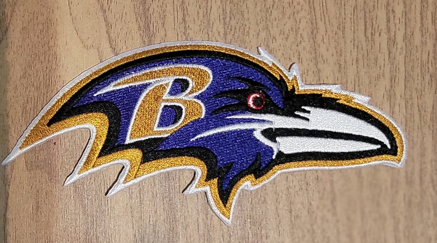 VDTFDW- Iron On Hat Patch- NFL- Baltimore Ravens 3