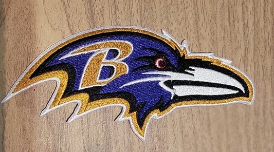 VDTFDW- Iron On Hat Patch- NFL- Baltimore Ravens 3