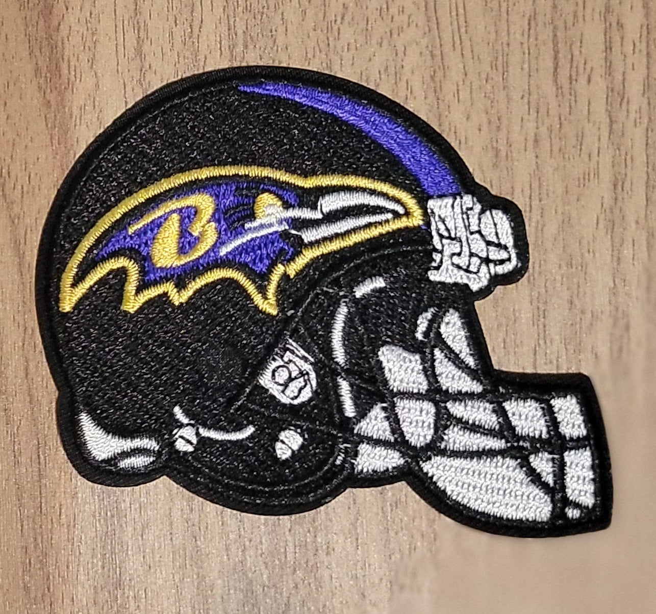 VDTFDW- Iron On Hat Patch- NFL- Baltimore Ravens 4