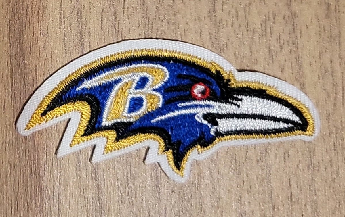 VDTFDW- Iron On Hat Patch- NFL- Baltimore Ravens 5