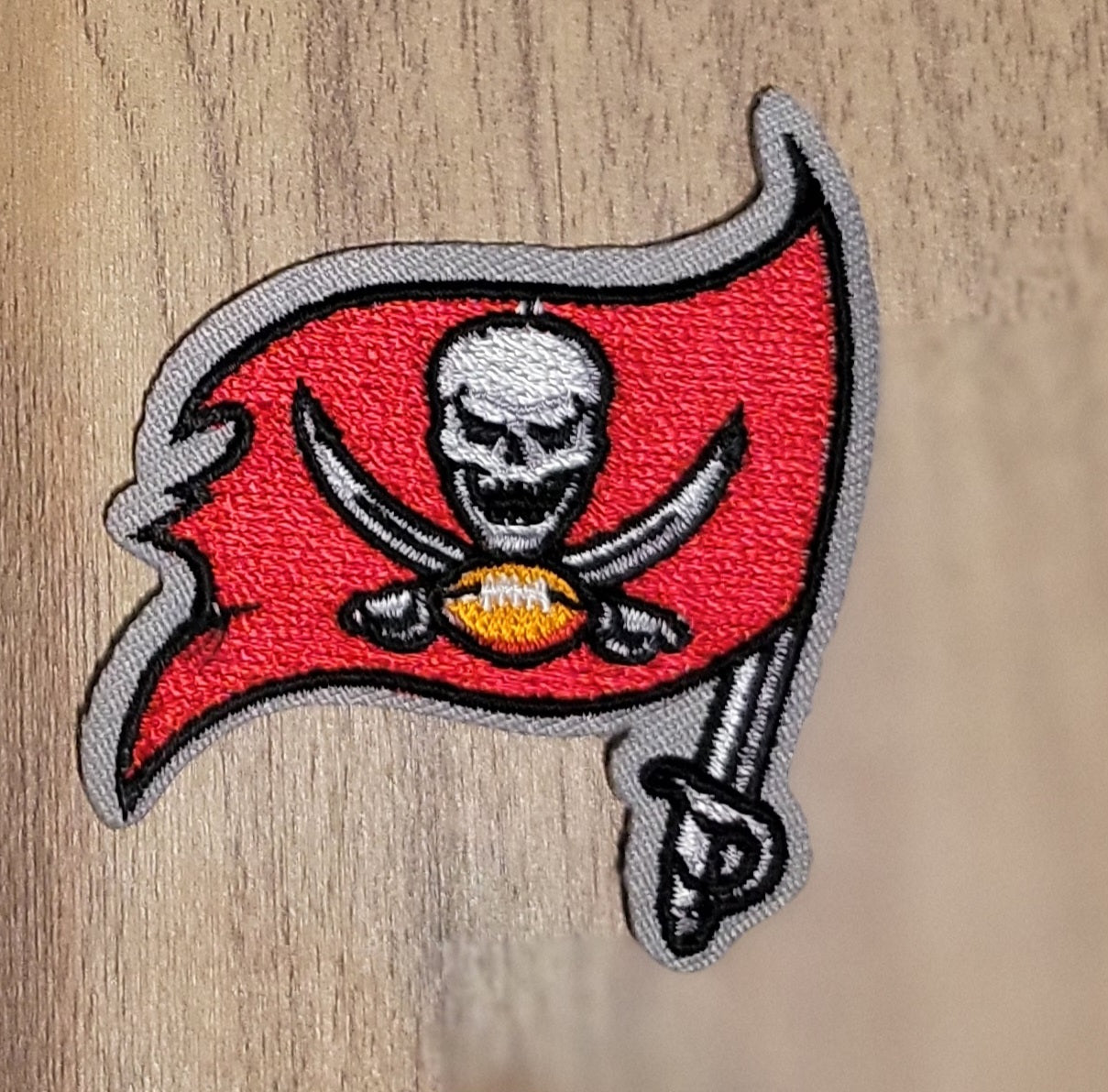VDTFDW- Iron On Hat Patch- NFL- Tampa Bay Buccaneers 2