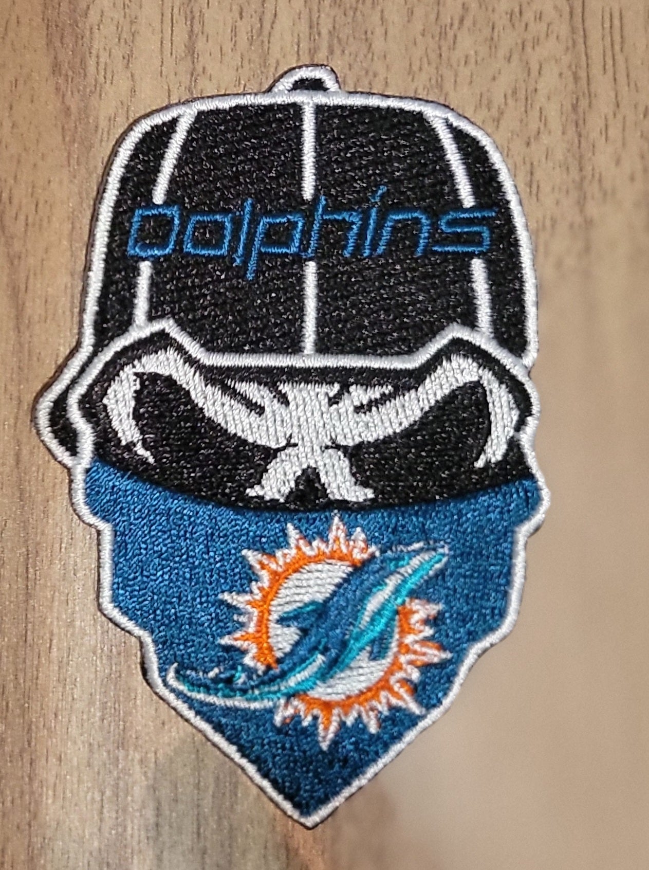 VDTFDW- Iron On Hat Patch- NFL- Miami Dolphins 4