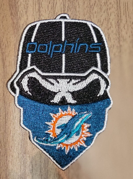 VDTFDW- Iron On Hat Patch- NFL- Miami Dolphins 4