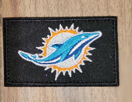 VDTFDW- Iron On Hat Patch- NFL- Miami Dolphins 5
