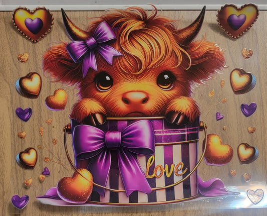 VDTFDW- 20 Oz UVDTF Wraps | Highland Cow 9