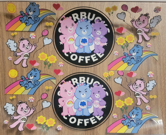 VDTFDW- 20 Oz UVDTF Wraps | Care Bears 4