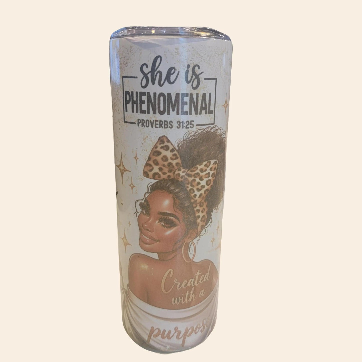Black Culture Stainless Steel Tumbler 20 OZ Insulated Drinkware with Stylish Design - Flasks