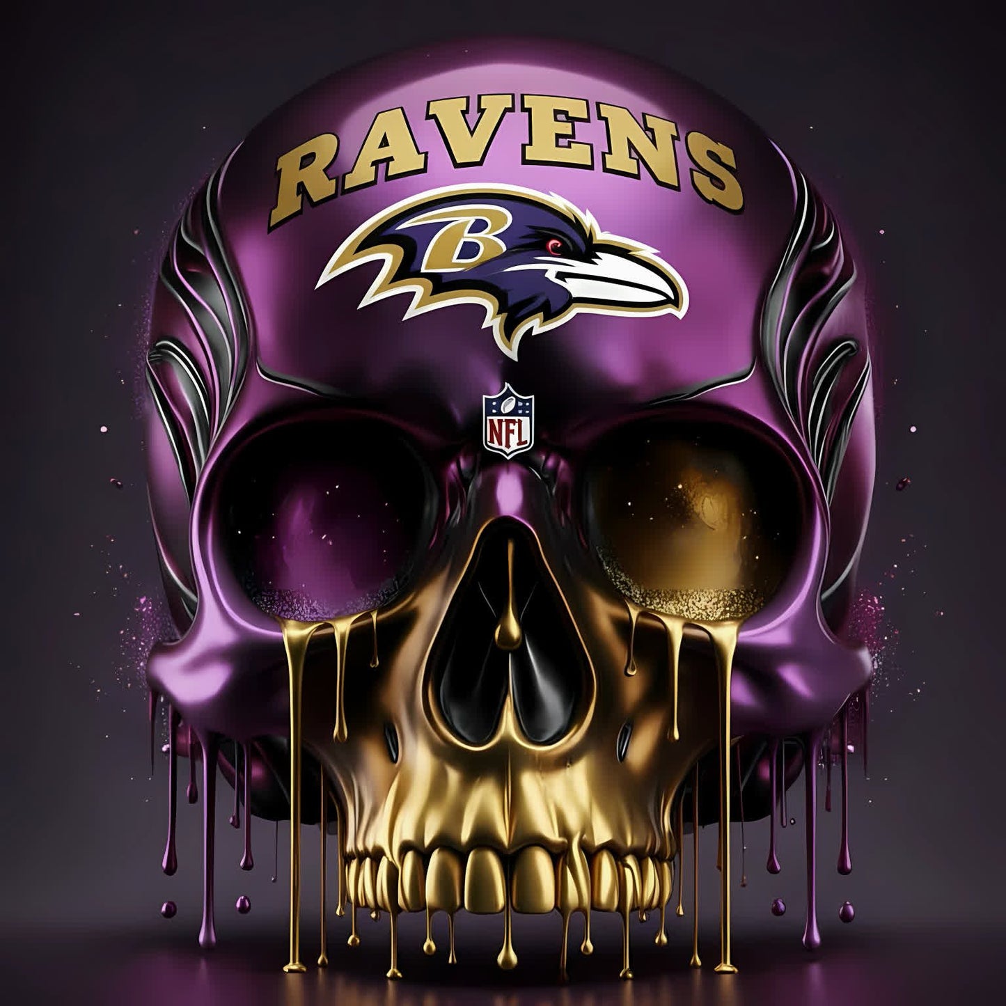 NFL Skull DTF Images