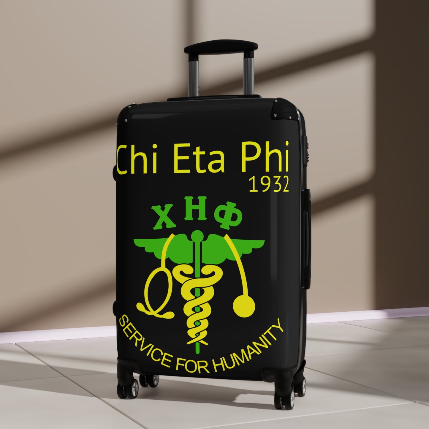 Chi Eta Phi Chic Hardcase Medium Size Luggage - Travel in Style and Show Your Pride!
