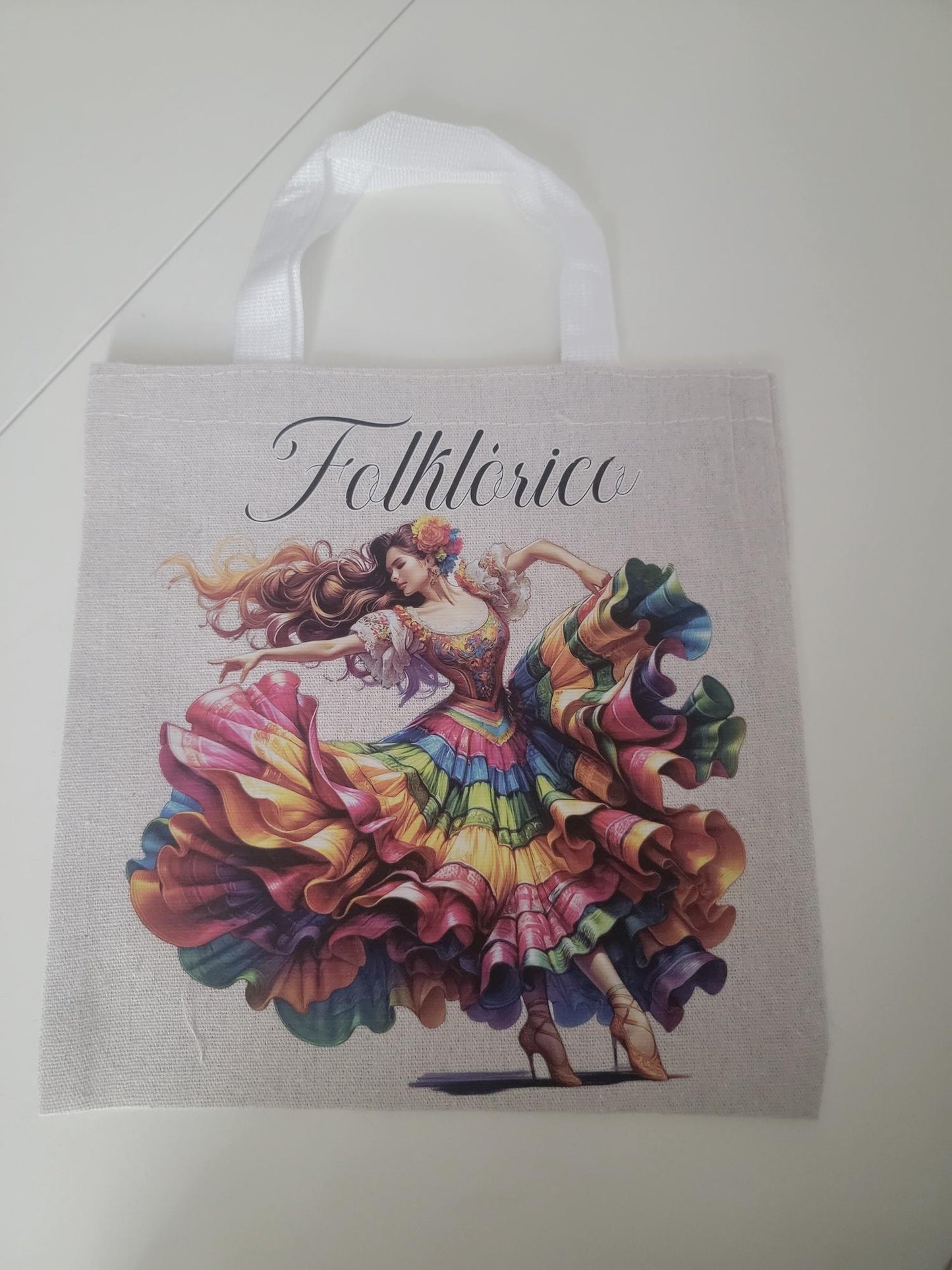 Versatile Canvas Tote Bag – 9.8” x 9.8” Durable Mini Tote for Quick Trips & Essentials