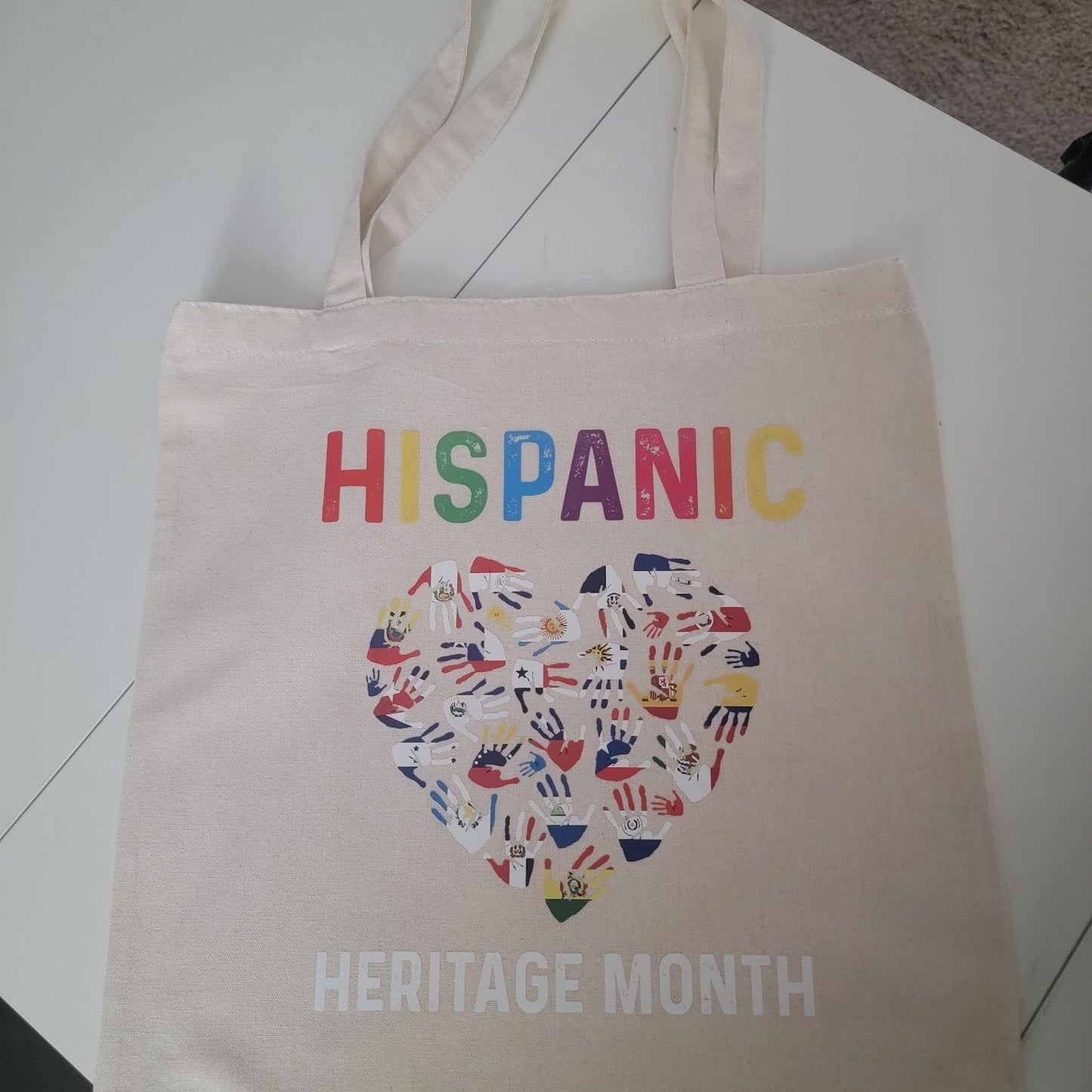 Canvas Tote Bag - Durable Rectangle Cotton Tote with 9.85” Top Handle, 14.9” x 15.7” Size, Lightweight & Eco-Friendly, Stylish Variety Available