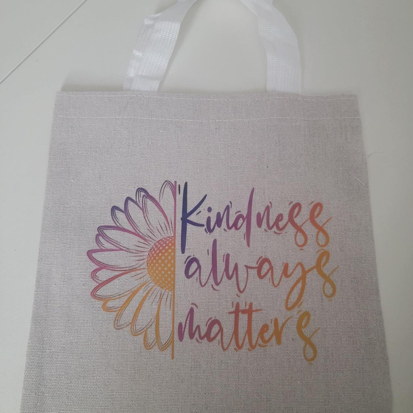 Versatile Canvas Tote Bag – 9.8” x 9.8” Durable Mini Tote for Quick Trips & Essentials